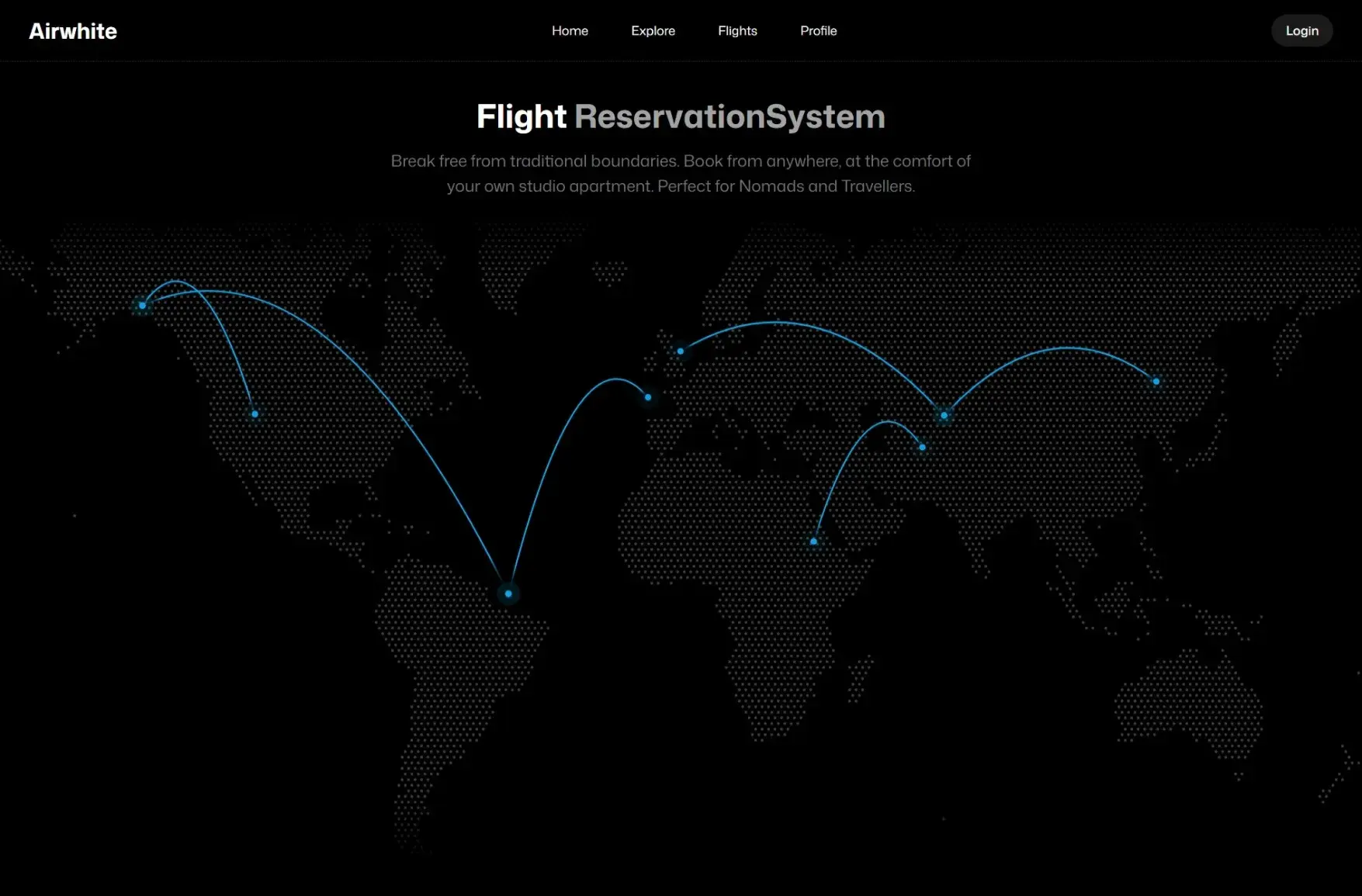 AirWhite Flight Reservation Preview